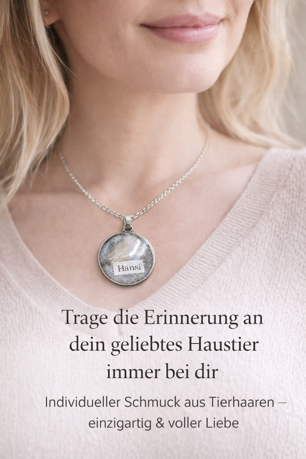 Anhänger mit Ihrem persönlichen Tierhaarschmuck