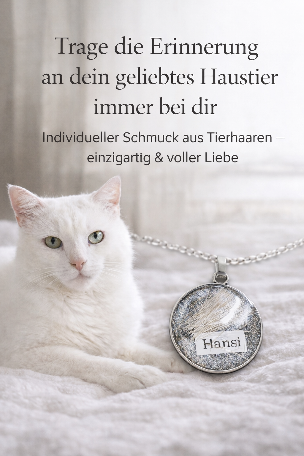 Anhänger mit Ihrem persönlichen Tierhaarschmuck