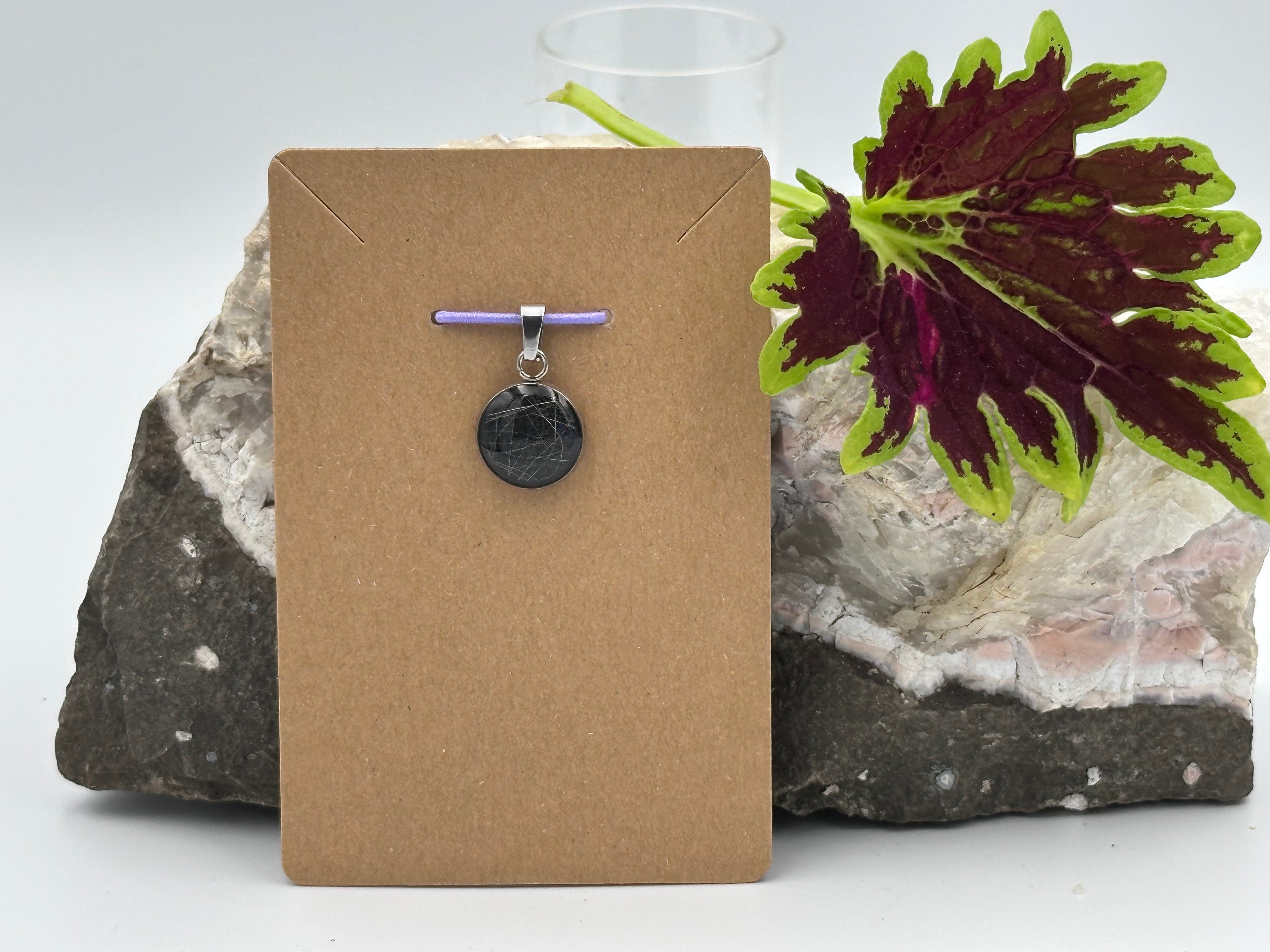 Anhänger Anthrazit mit Ihrem persönlichen Tierhaarschmuck