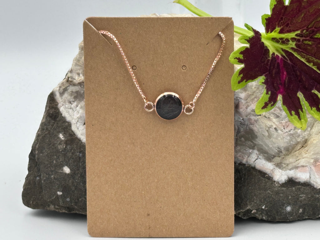 Armband Anthrazit mit Ihrem persönlichen Tierhaarschmuck