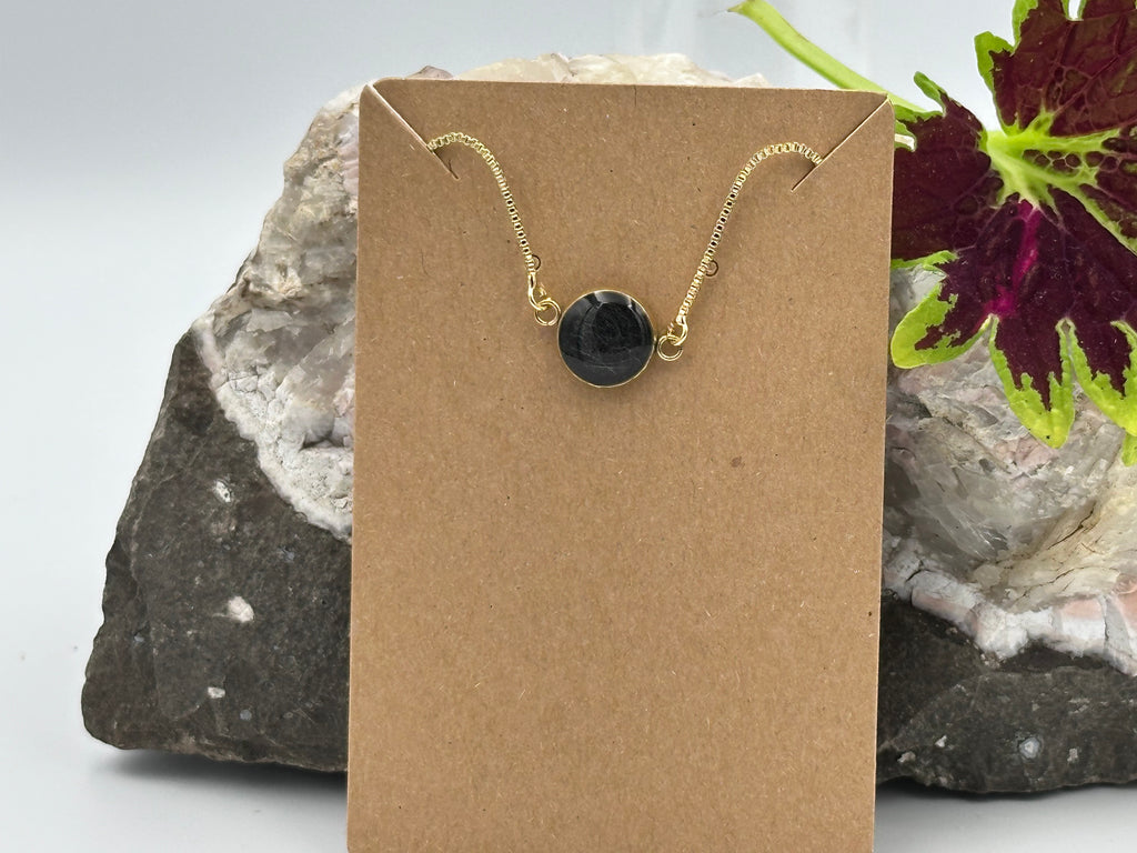 Armband Anthrazit mit Ihrem persönlichen Tierhaarschmuck