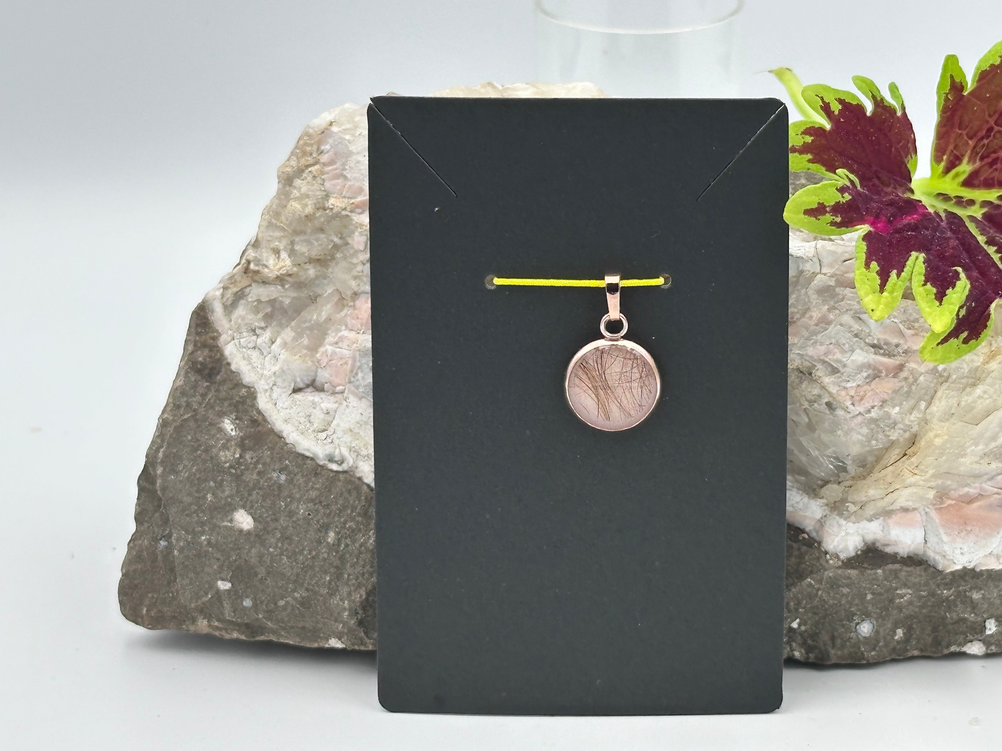 Anhänger Perlweiß mit Ihrem persönlichen Tierhaarschmuck