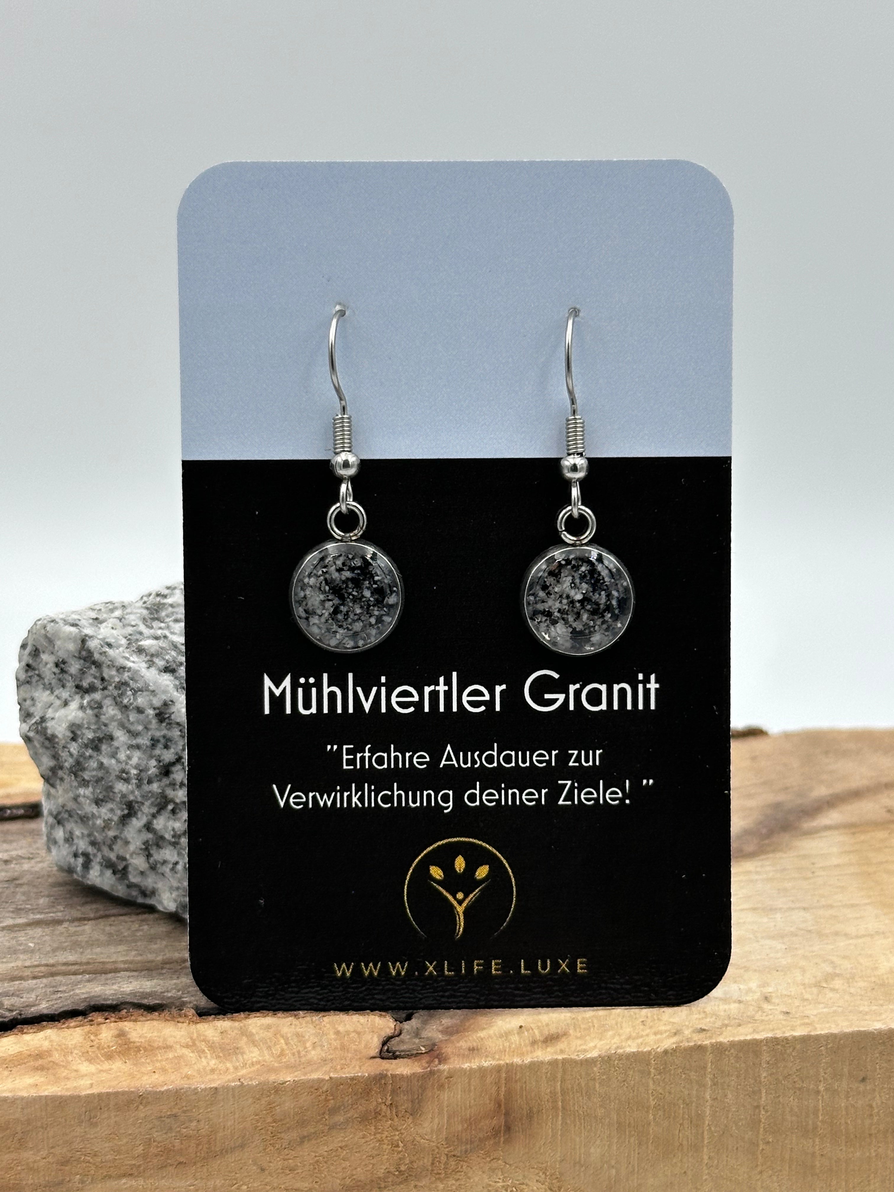 Ohrhänger Granit 12 mm