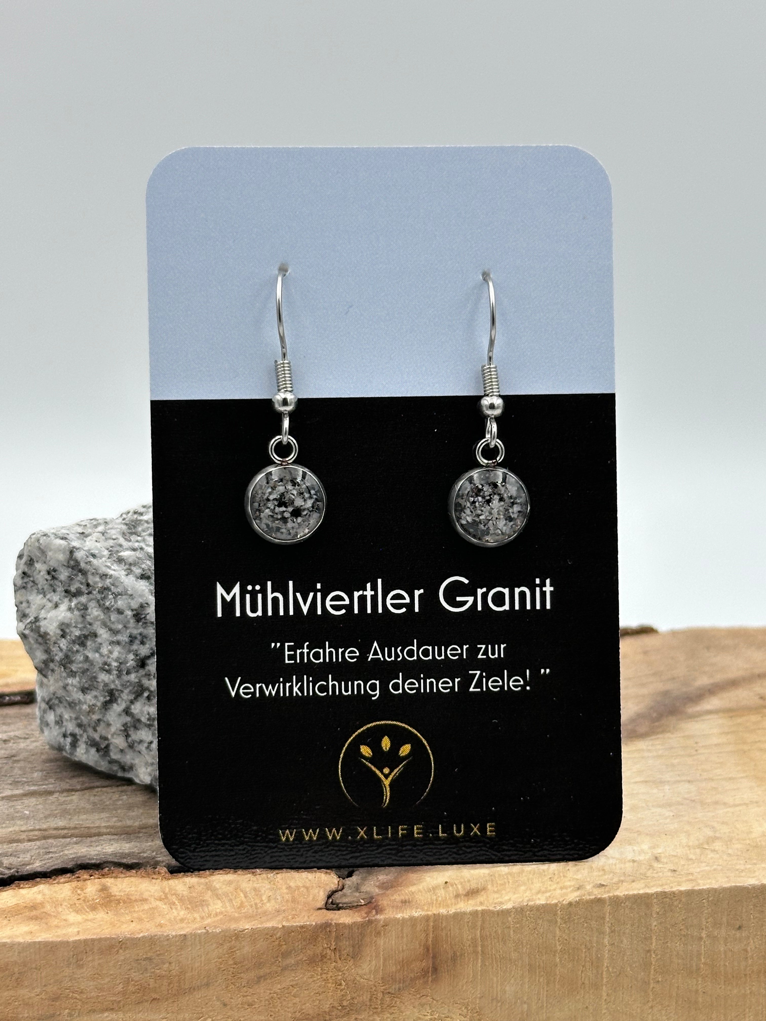 Ohrhänger Granit 10 mm