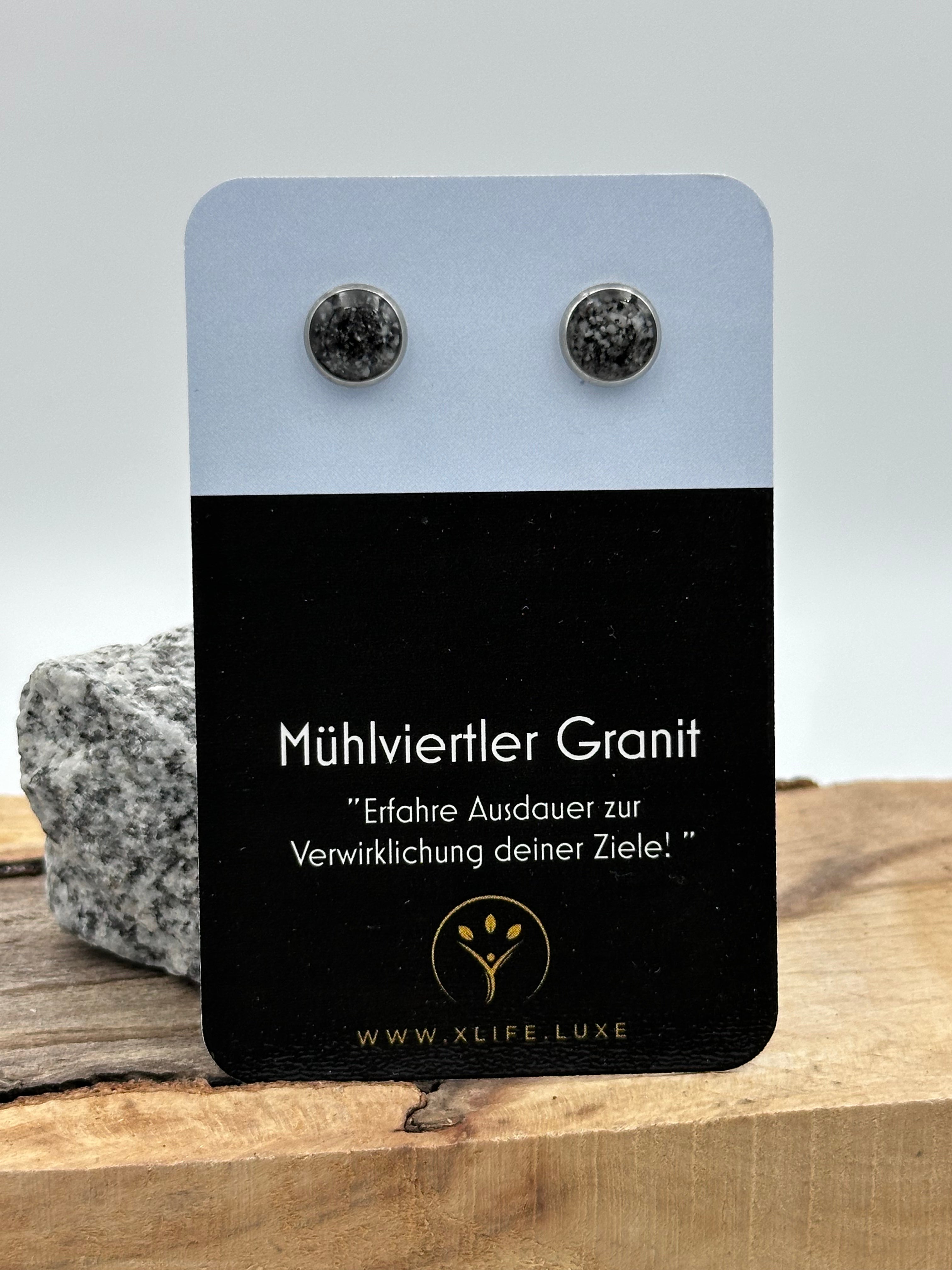 Ohrstecker Granit 10 mm