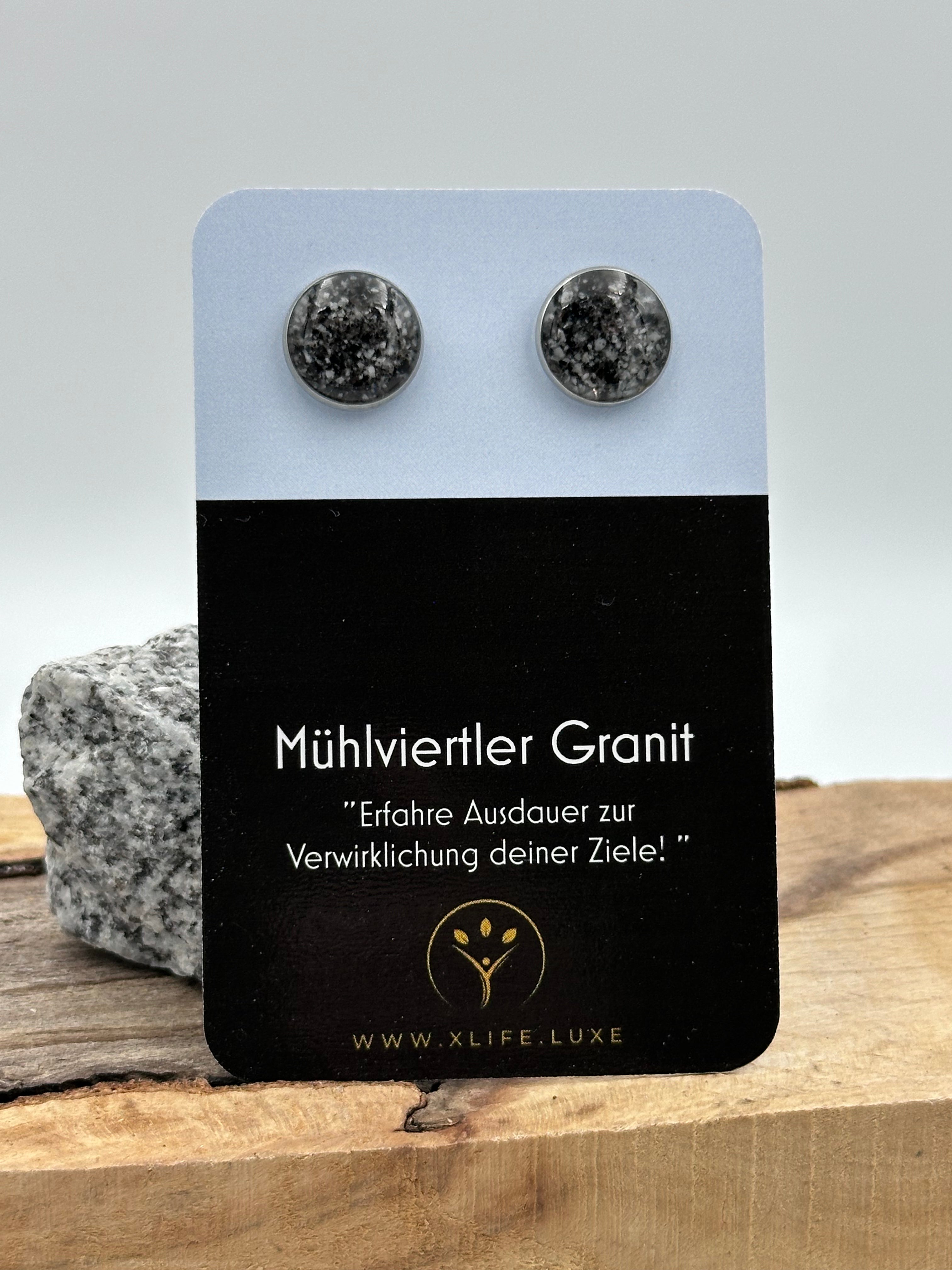 Ohrstecker Granit 14 mm