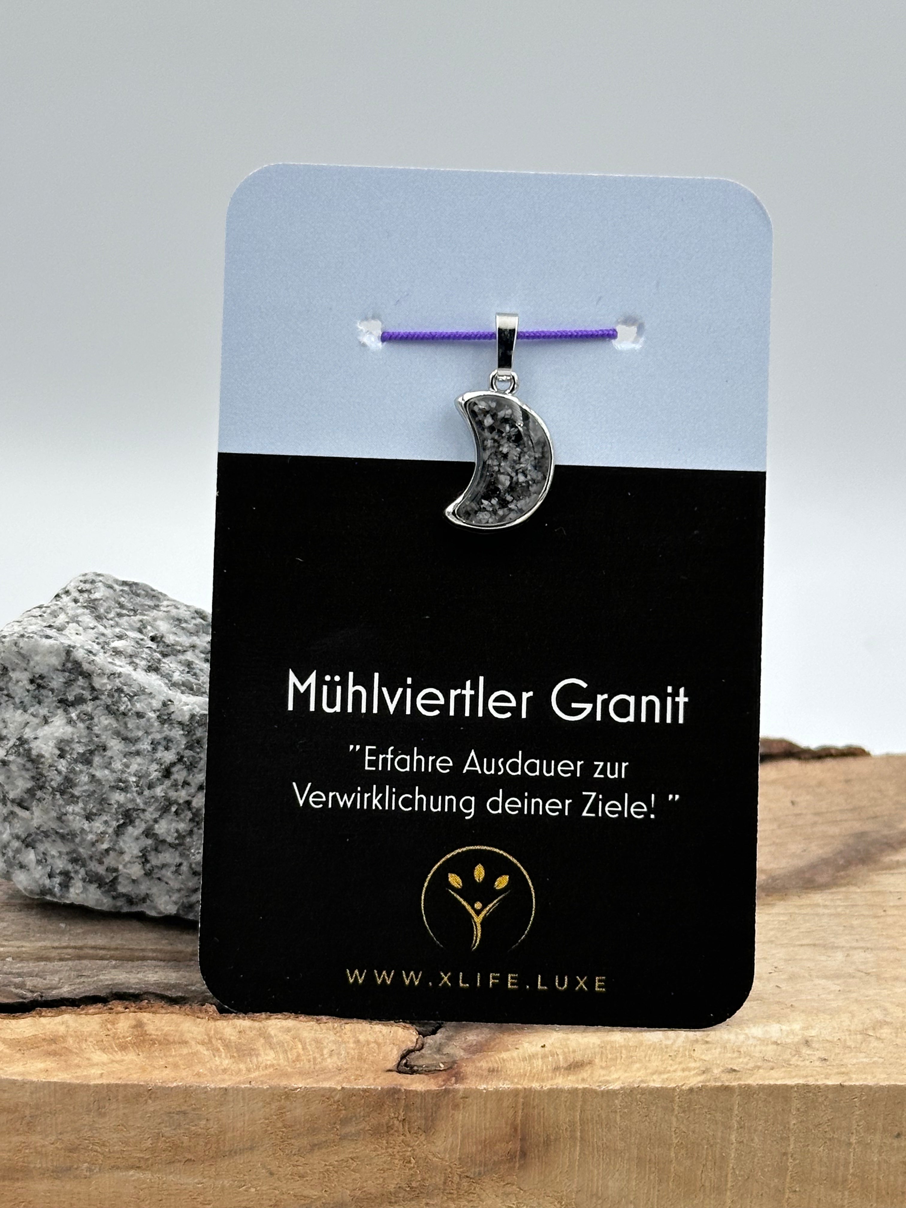 Schmuckanhänger Granit Mond