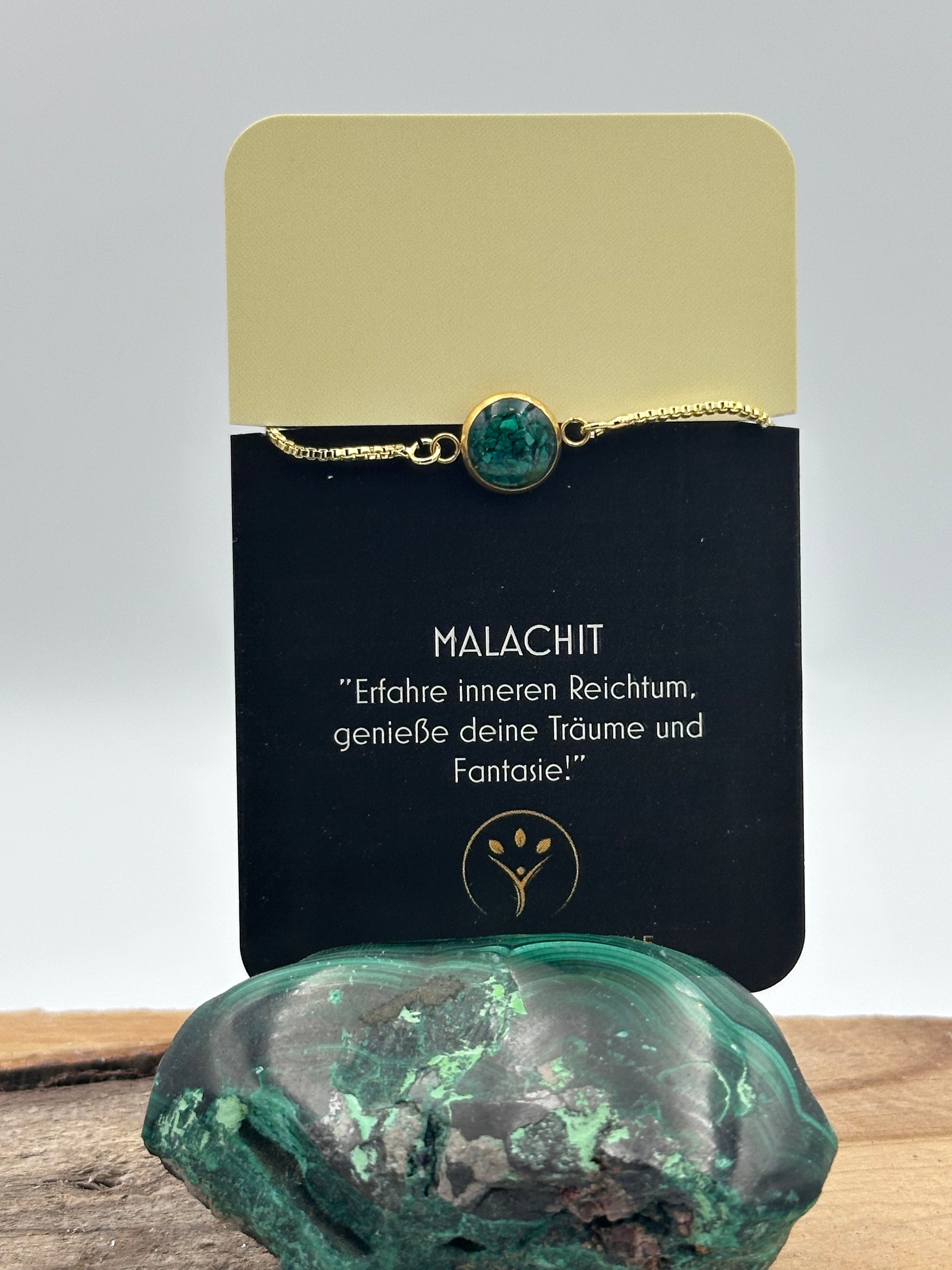 Armband Malachit 10 mm