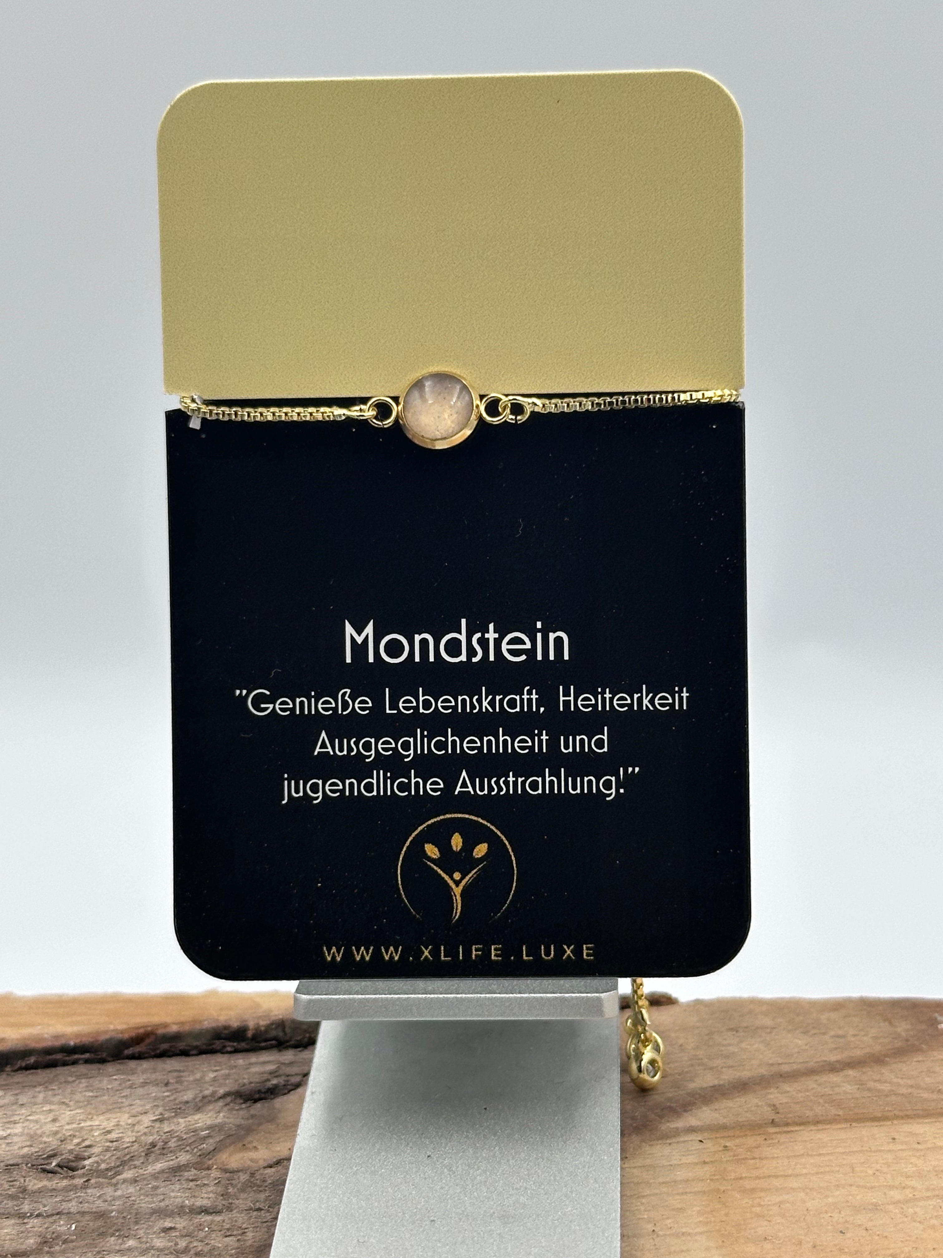 Armband Mondstein 8 mm