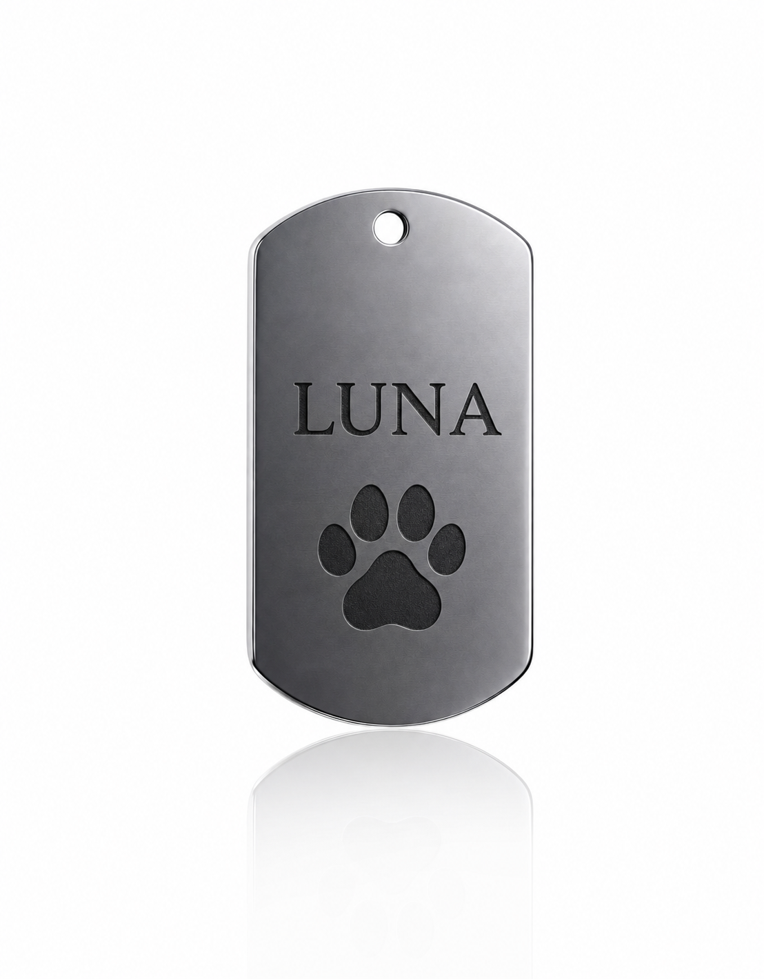 Dog-Tag-Schlüsselanhänger inklusiver kostenloser Gravur