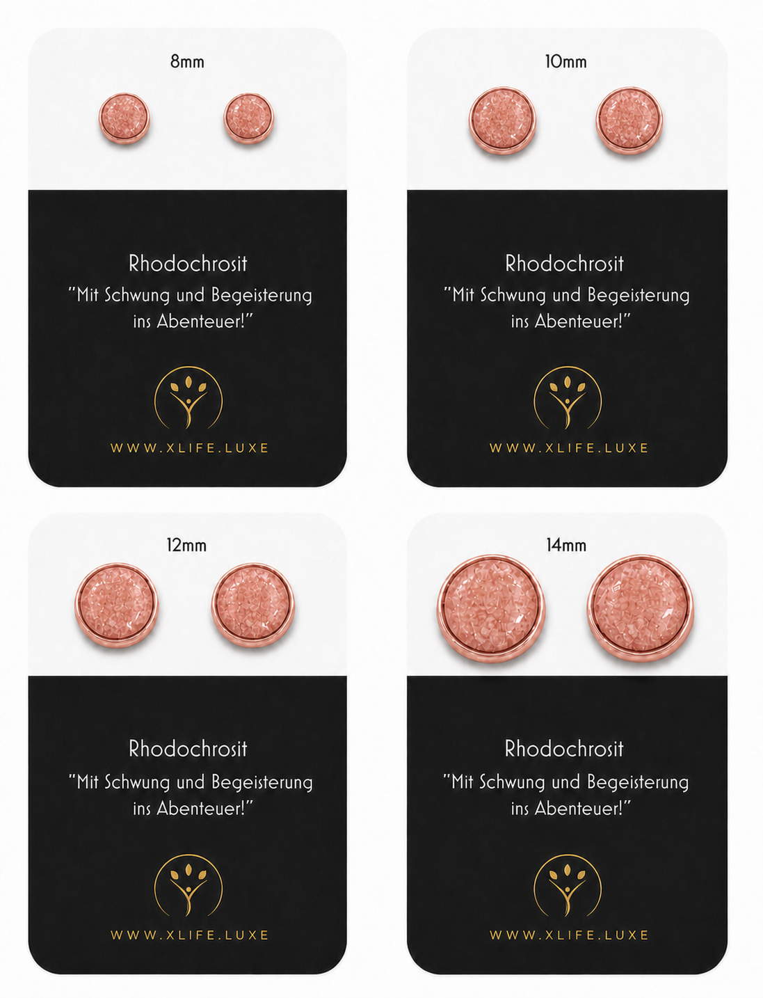 Rhodochrosit Ohrstecker