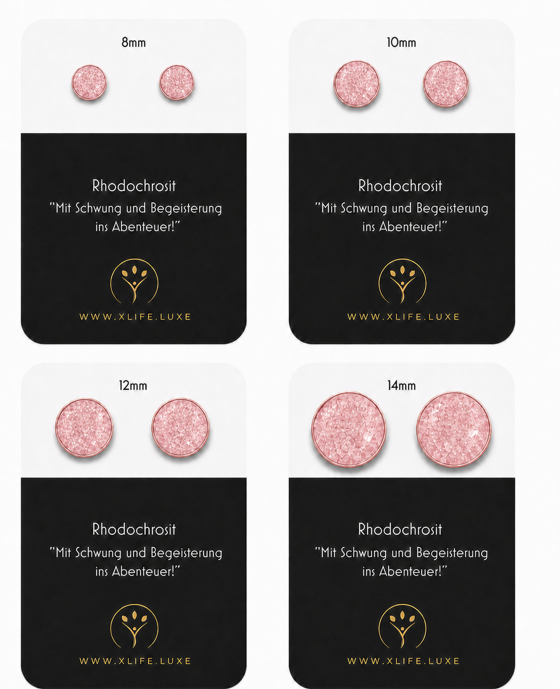 Rhodochrosit Ohrstecker