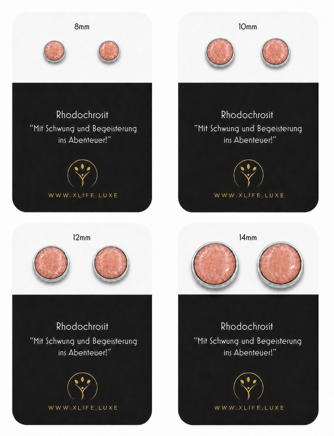 Rhodochrosit Ohrstecker