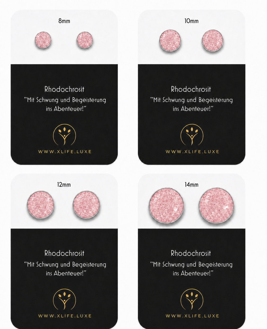 Rhodochrosit Ohrstecker