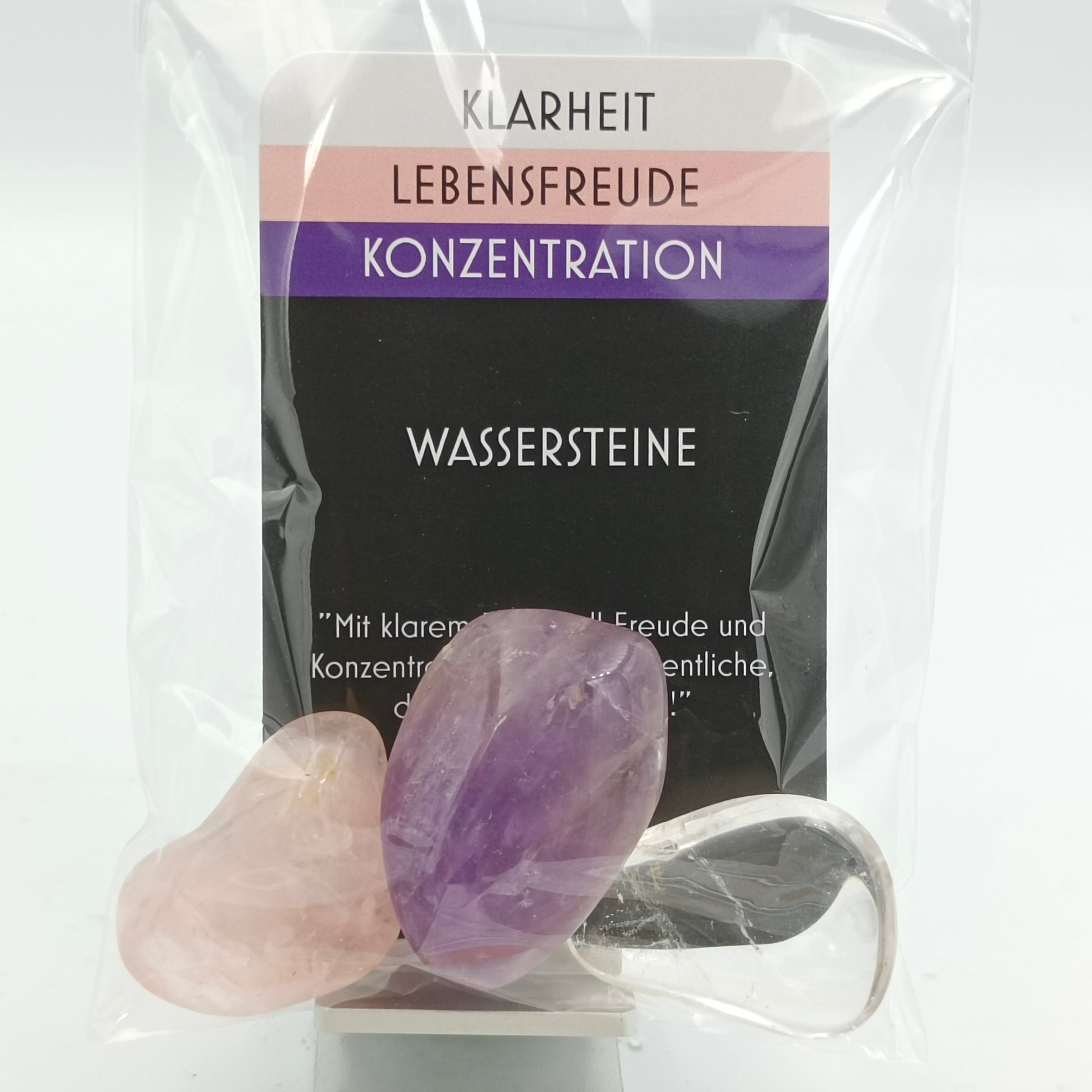 Wassersteine Klarheit-Lebensfreude-Konzentration