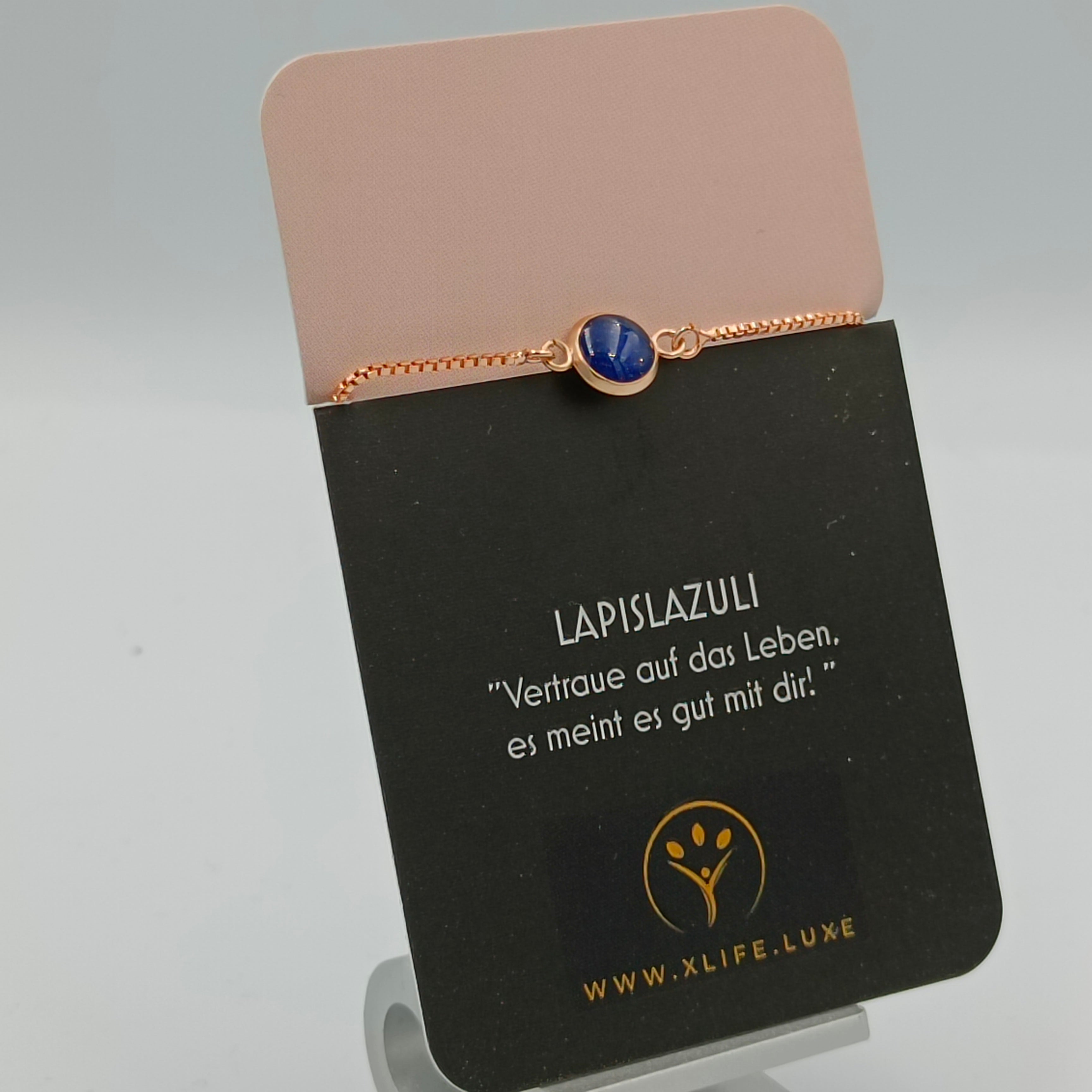 Lapislazuli Armband 8 mm Rose