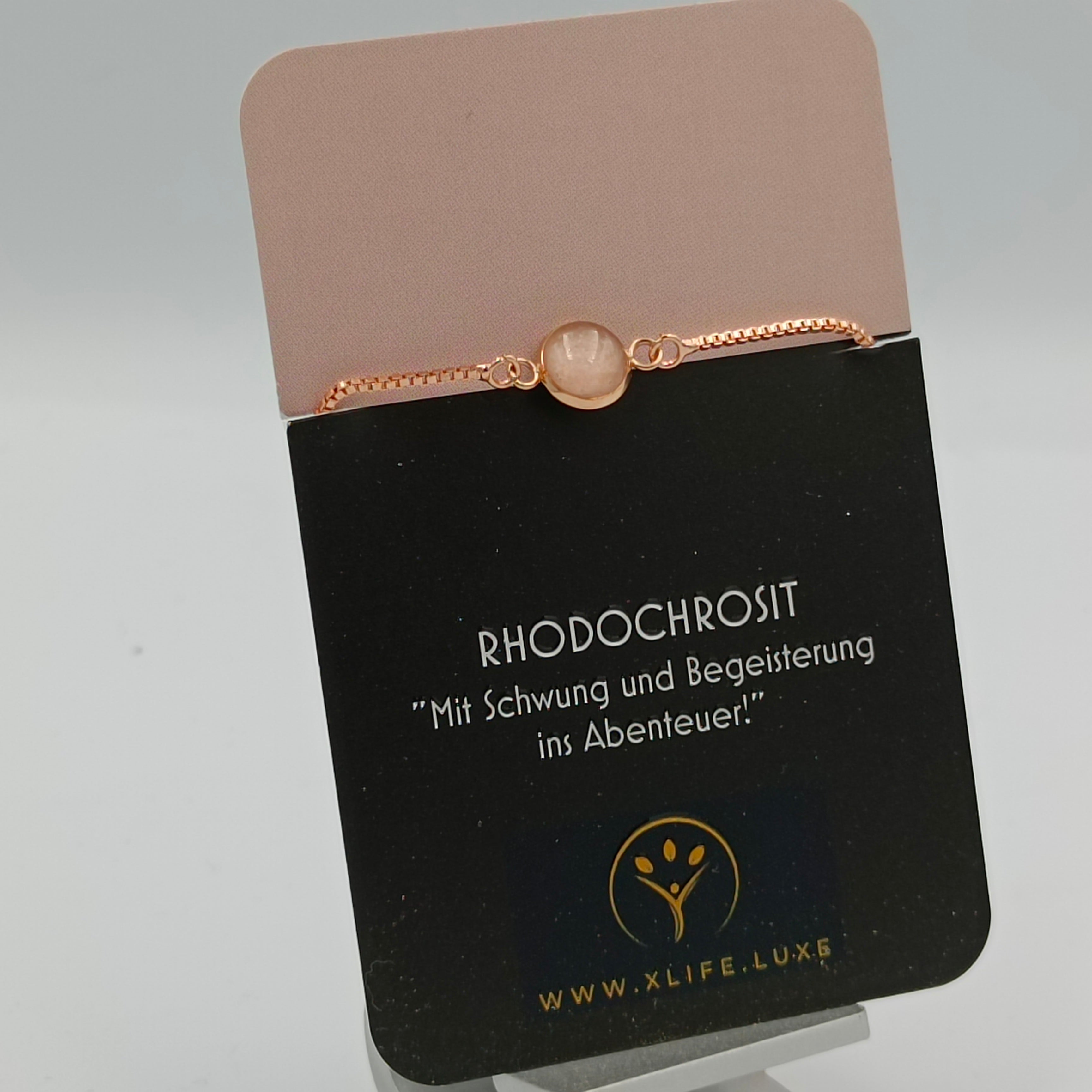 Rhodochrosit Armband 8 mm Rose