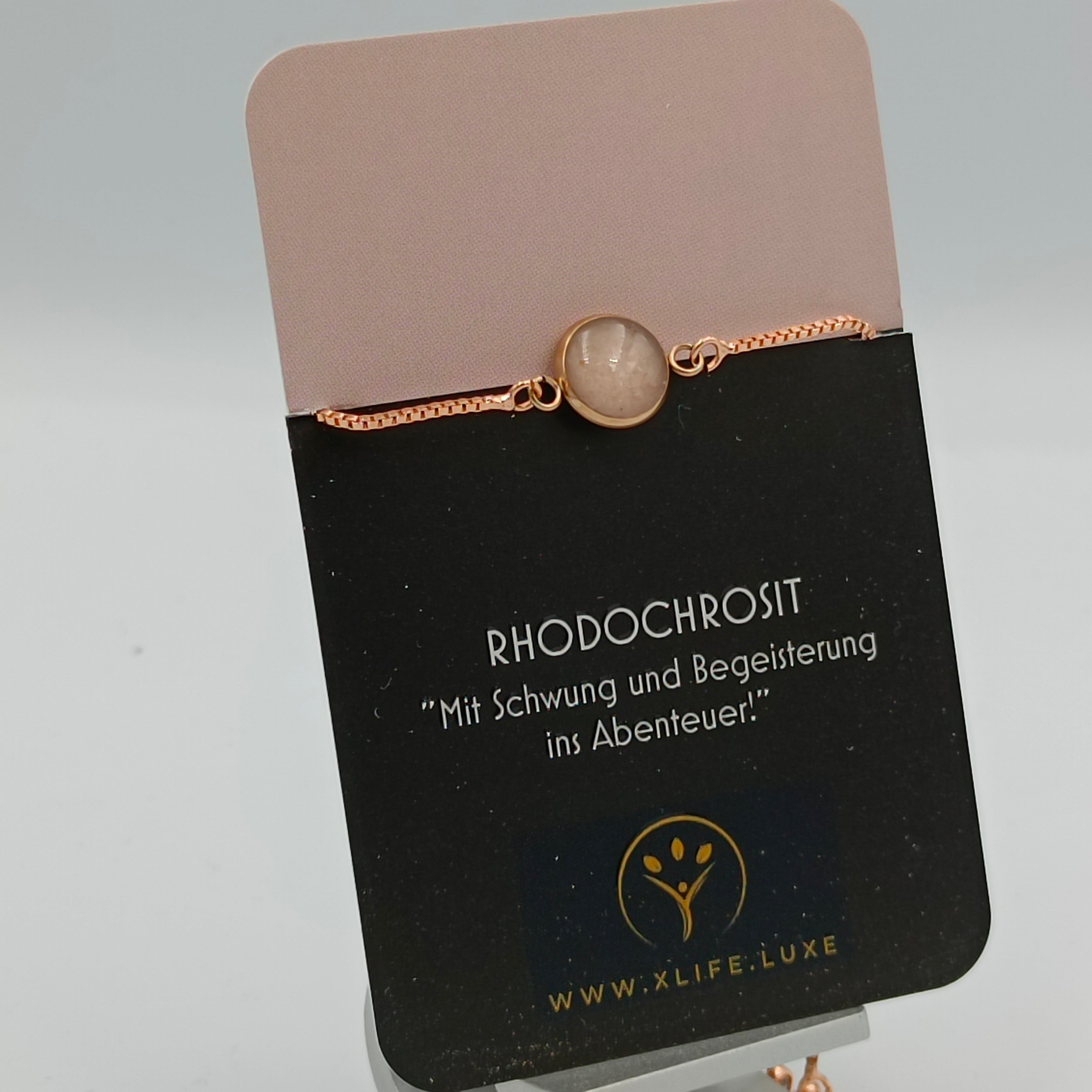 Rhodochrosit Armband 12 mm Rose